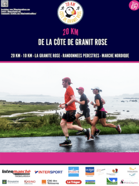 20km de la cote de granite Rose